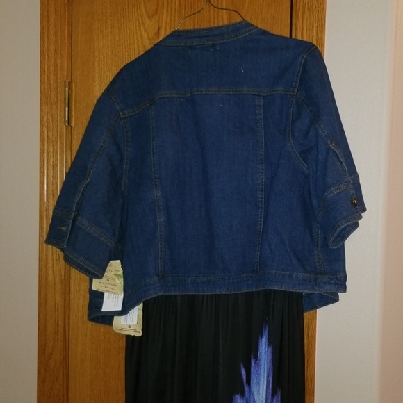 2 peice One World Maxi dress with denim jacket - Picture 6 of 6
